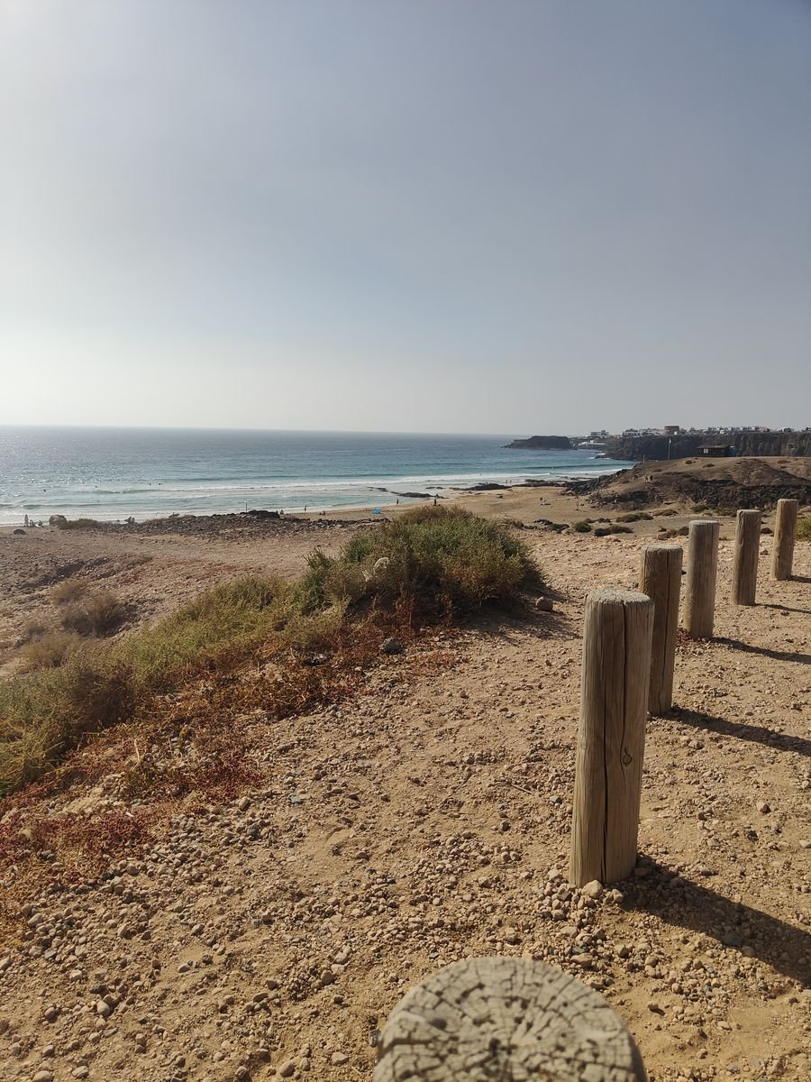 Path down to a surf spot on the north coast of Fuerteventura